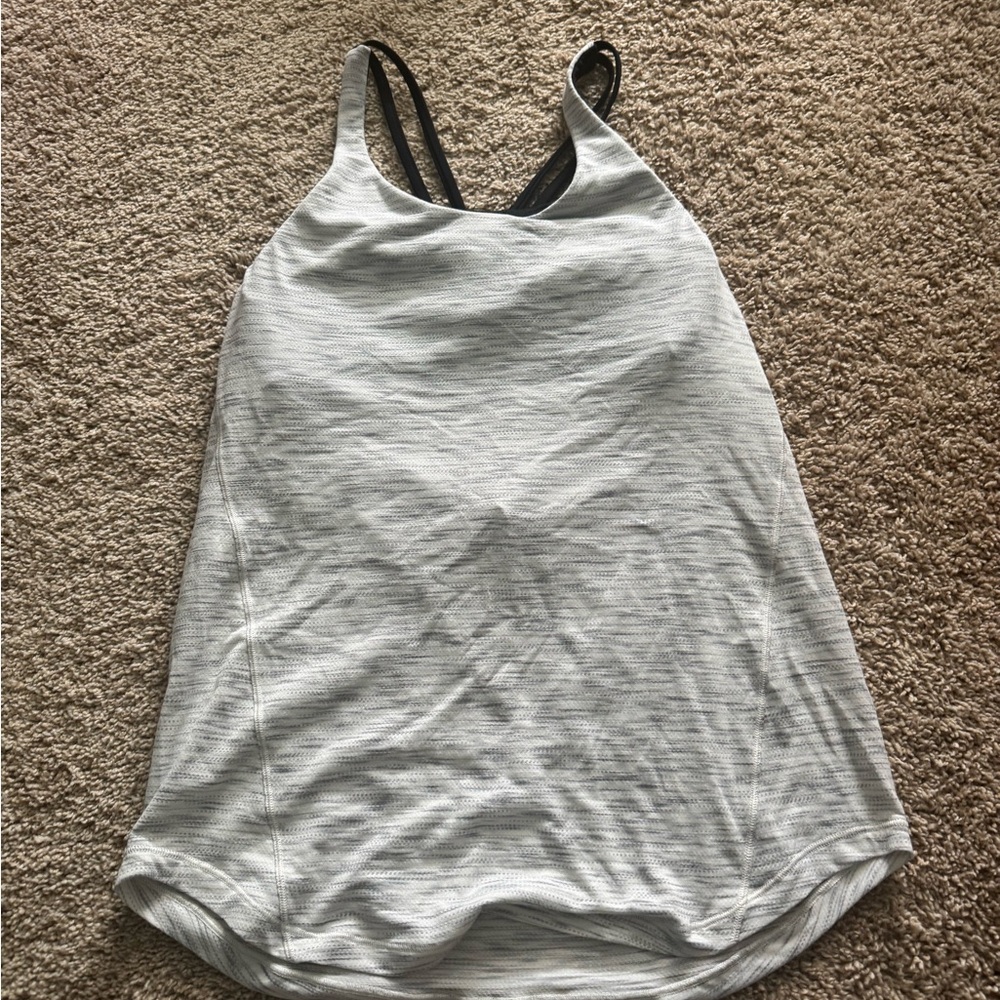 Lulu Women's Gray Heathered Tank Top